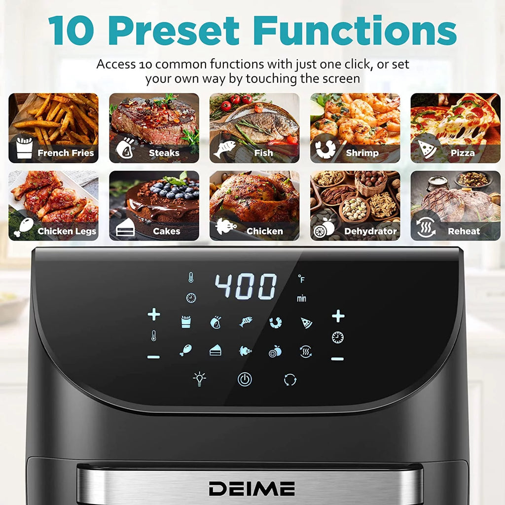 12 QT 1700W Air Fryer with LCD Touch Screen H24019