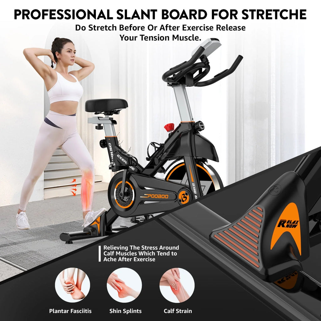 Indoor Cycling Bike Stationary Magnetic Resistance 350lb Flywheel 35lbs C9547