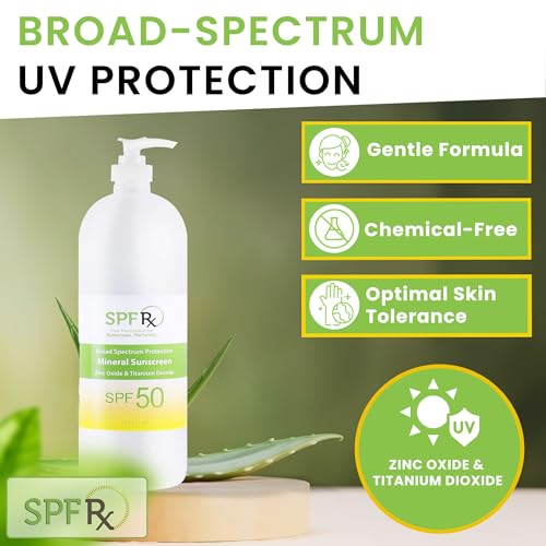 SPF 50 Mineral Broad Spectrum Sunscreen with Zinc Oxide and Titanium Dioxide B237898