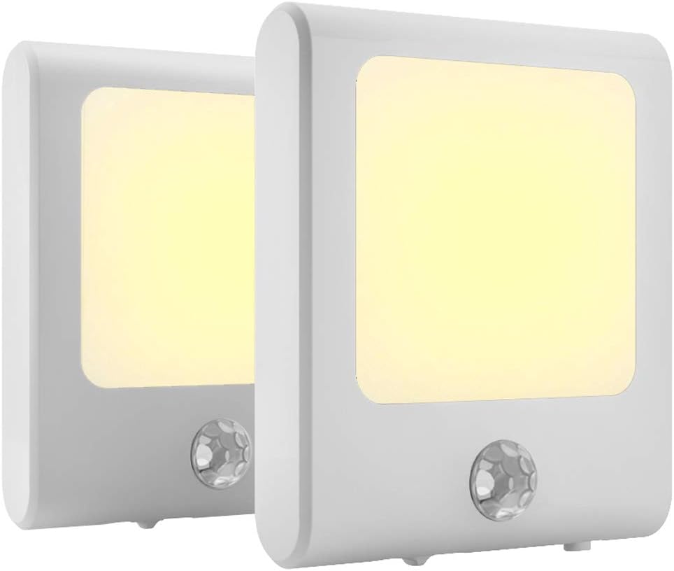 Warm White Motion Sensor LED Night Light, 2 Pack O67017