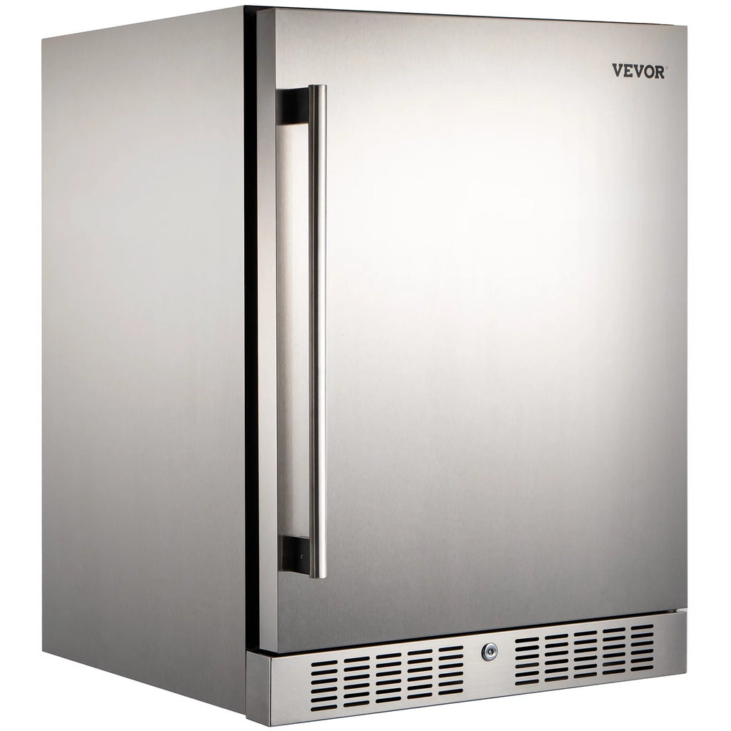 24" Stainless Steel Beverage Cooler 5.5 cu.ft. 142 Can Reversible Door Refrigerator U333808