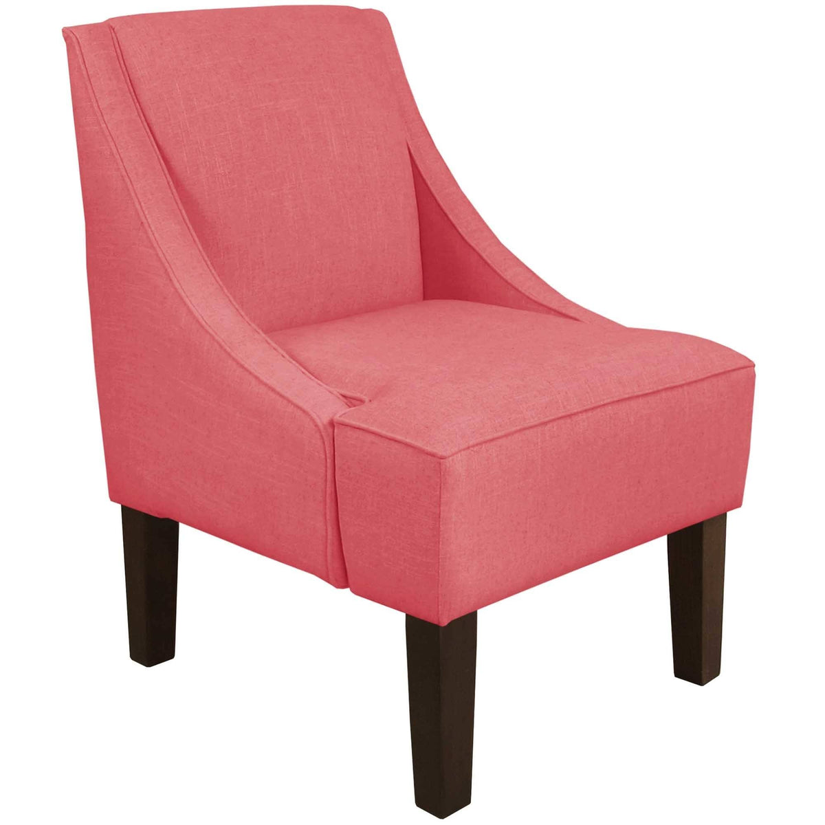 Navy Linen Accent Chair R1956