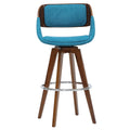 Teal Fabric Counter Stool G908
