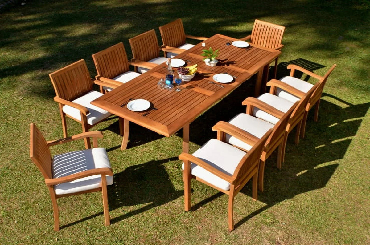 10 Seater 11 Pc Teak Dining Set B701380