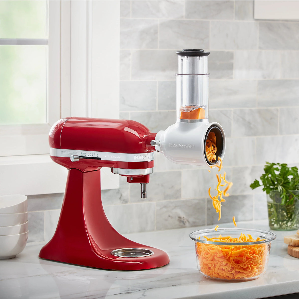 White Slicer/Shredder Attachment T178369