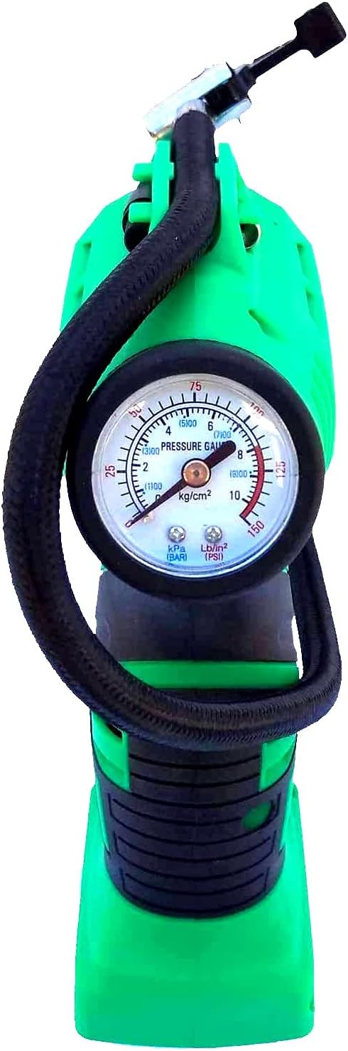 18-Volt Lithium-Ion Cordless Inflator with Gauge, Battery & Charger, 20in Air Hose (9 PC Kit) Pack of 2 Y76990