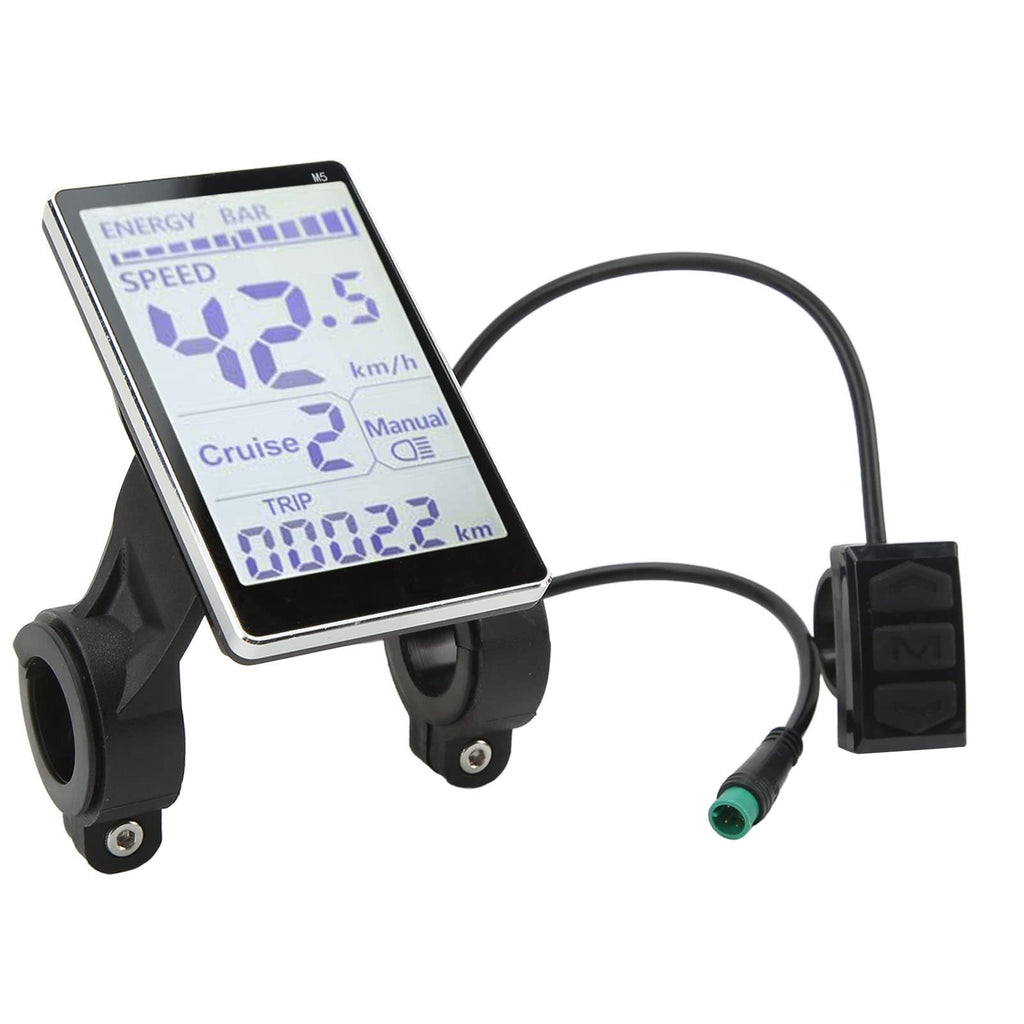 Electric Bike LCD Display, 5 Pin 24V 36V 48V 60V, Waterproof, Universal M5 Panel Screen for Electric Bikes Q299