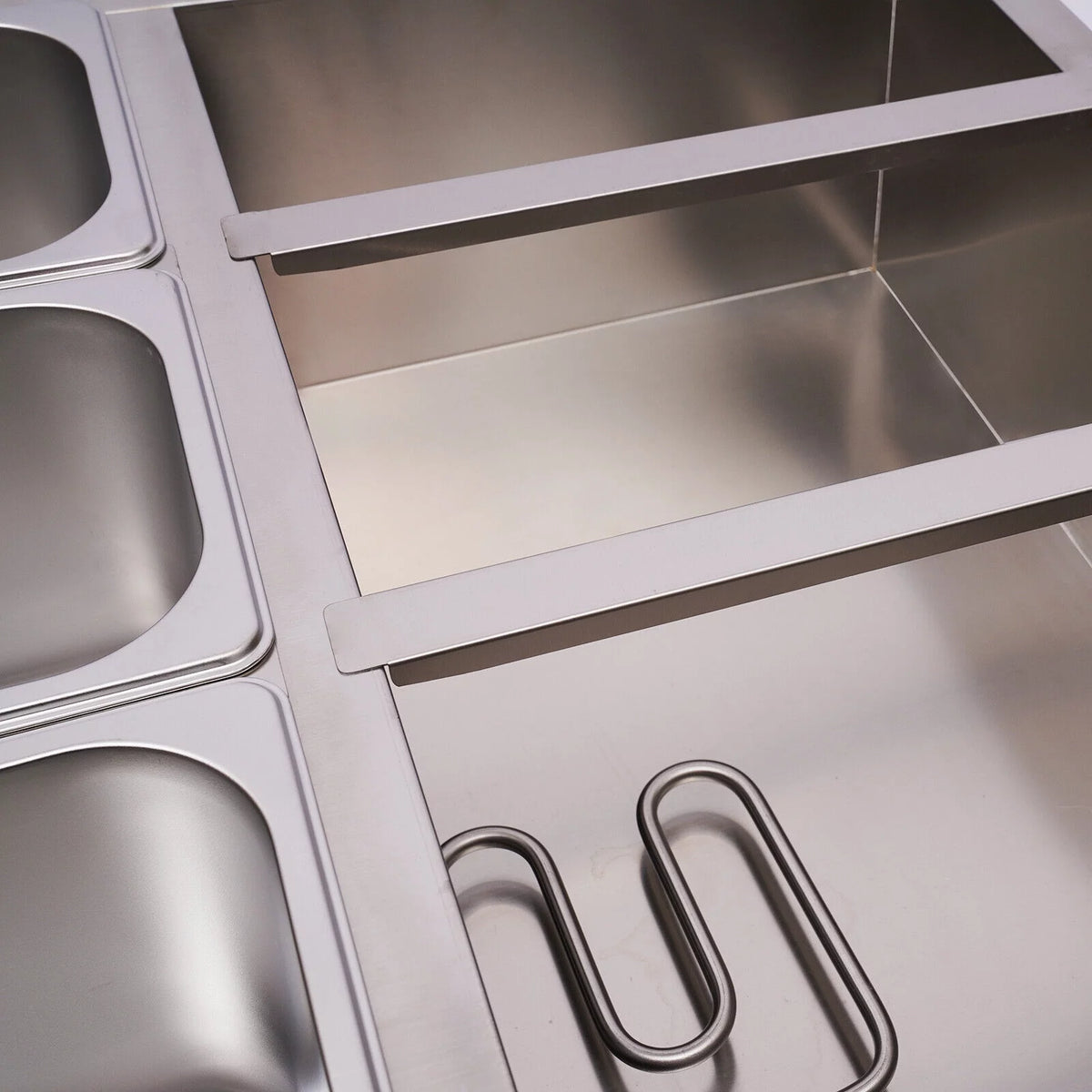 850W 6-Pan Electric Food Warmer with Lid U898