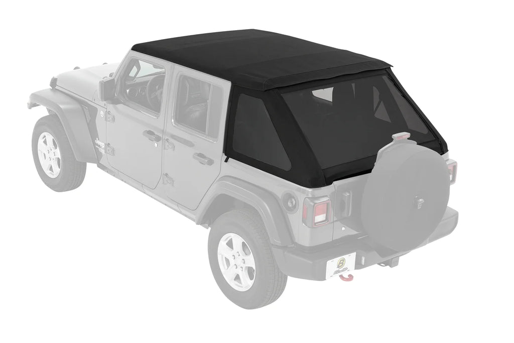 Black Twill Trektop for 4-Door Jeep Wrangler JL B382