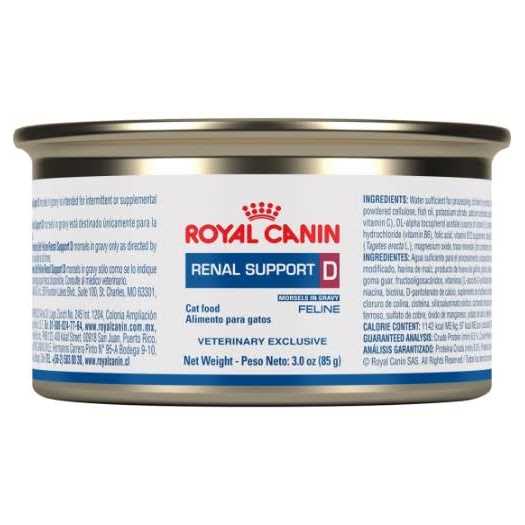 Veterinary Diet Feline Renal Support D Canned Food Q564