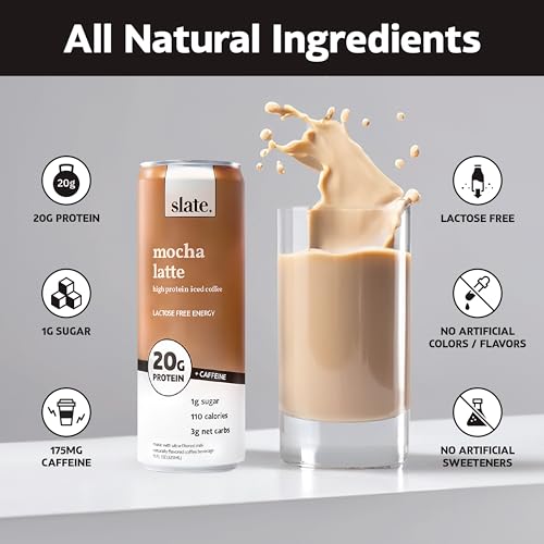 Dark Chocolate High Protein Milk Shake, Lactose Free, 11 fl oz, 12 Cans W10434