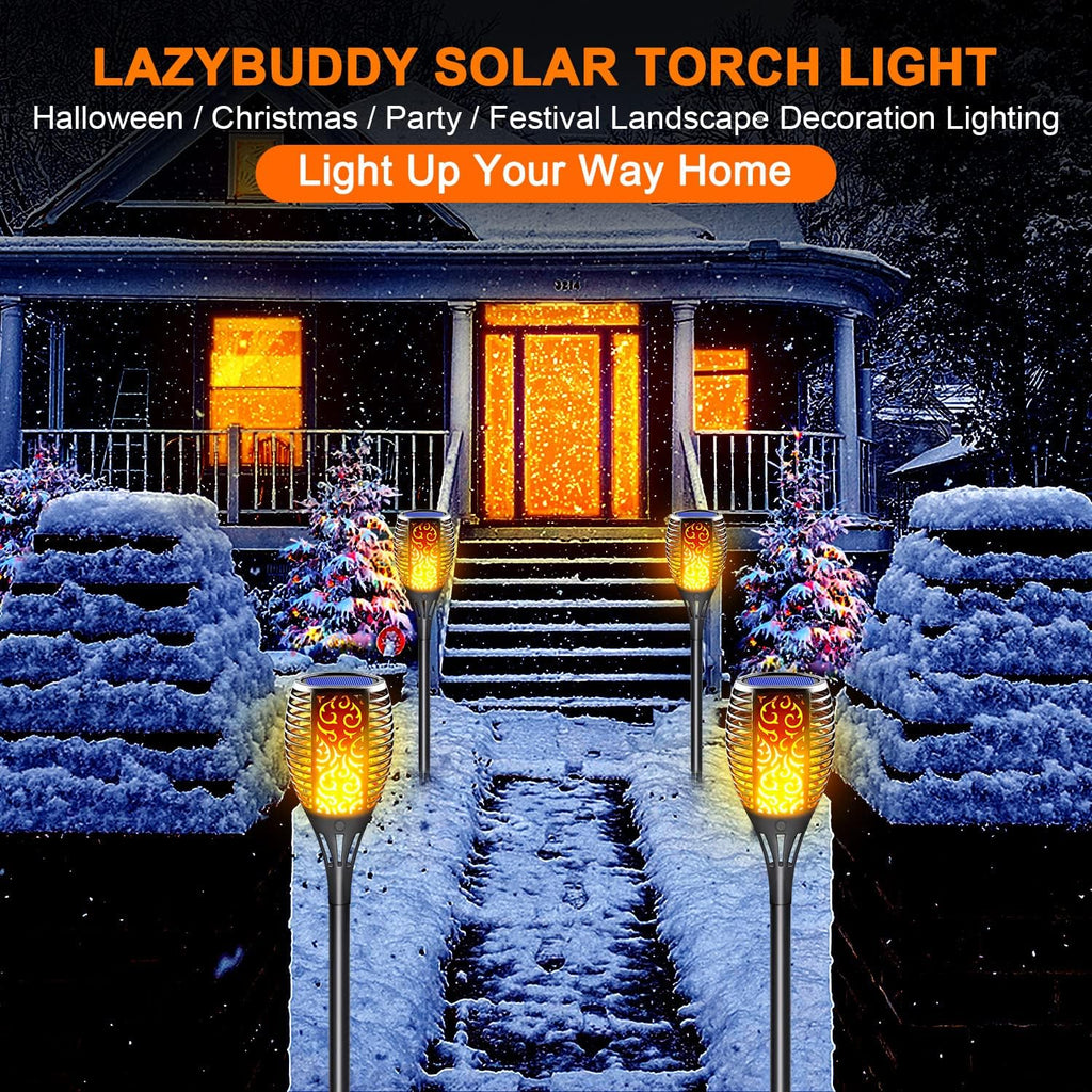 Solar Torch Light with Flickering Flame 8 Pack Q200655