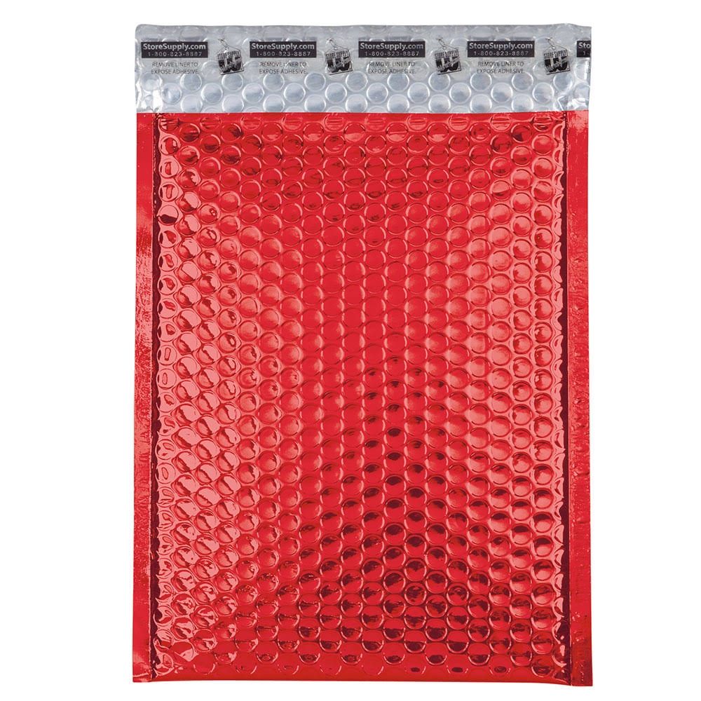 Medium Red Bubble Mailers Case of 100 T47722