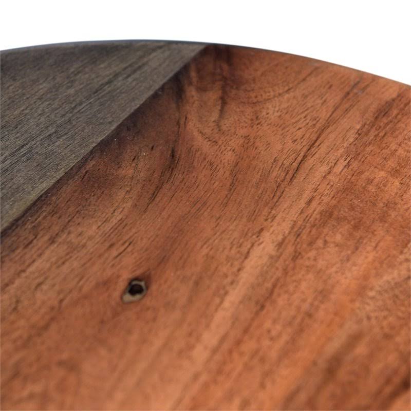 Natural and Black Acacia Wood Bar Stool E928330