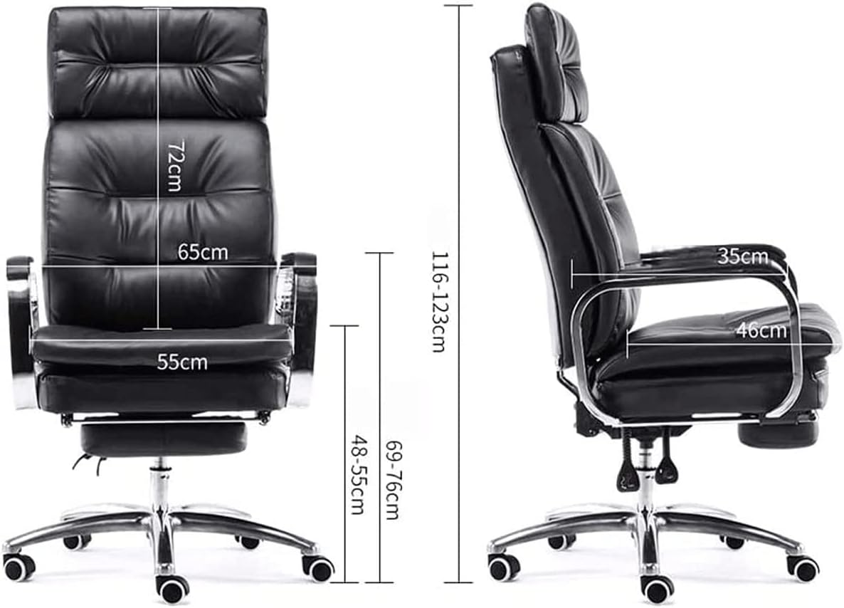 Ergonomic PU Leather High Back Swivel Chair with Footrest T541579