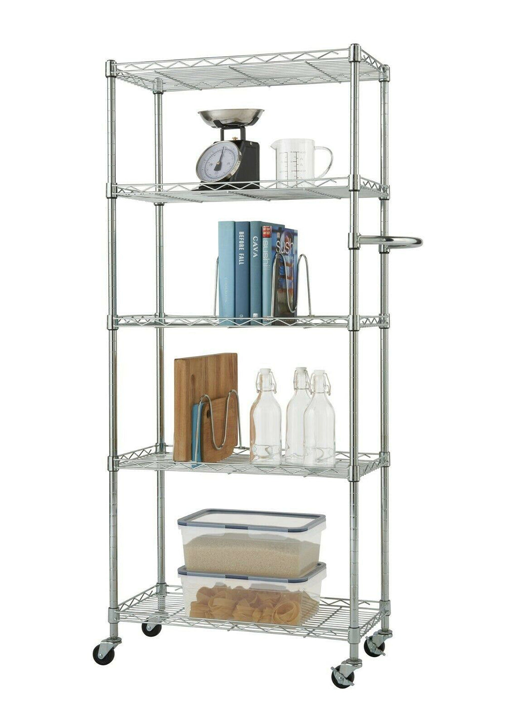 5-Tier Chrome Pantry Rack E502
