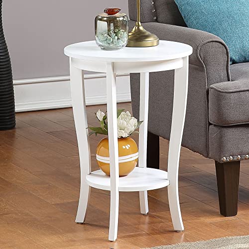 Black Round End Table N7580