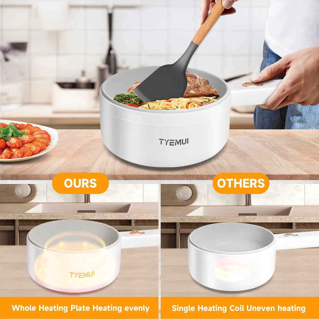 1.6L Non-stick Electric Hot Pot with Steamer Z2121