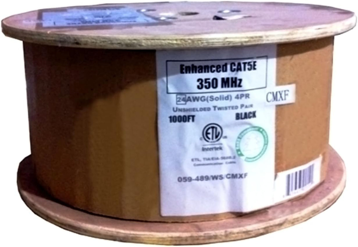 1000ft Black Bulk Ethernet Cable U39012
