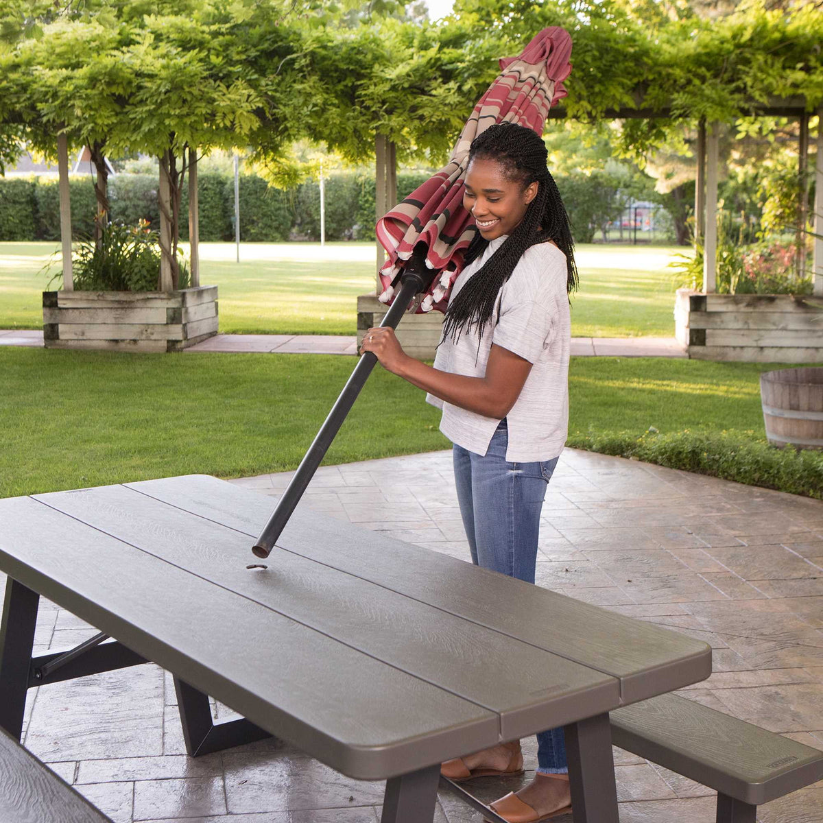 6-Foot Folding Picnic Table G769