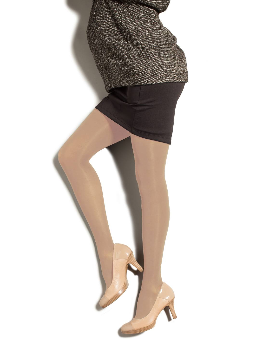 Maternity Compression Pantyhose 20-30 mmHg Sand Large Long I177851