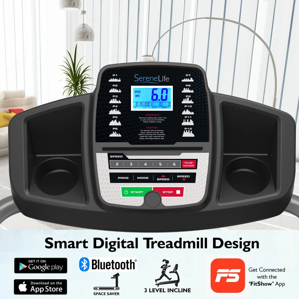 Foldable Cardio Exercise Machine with LCD G2174