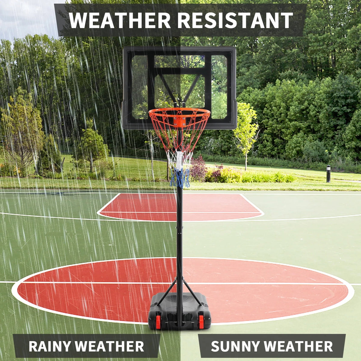 Portable Basketball Hoop System with Basketball and Pump N798