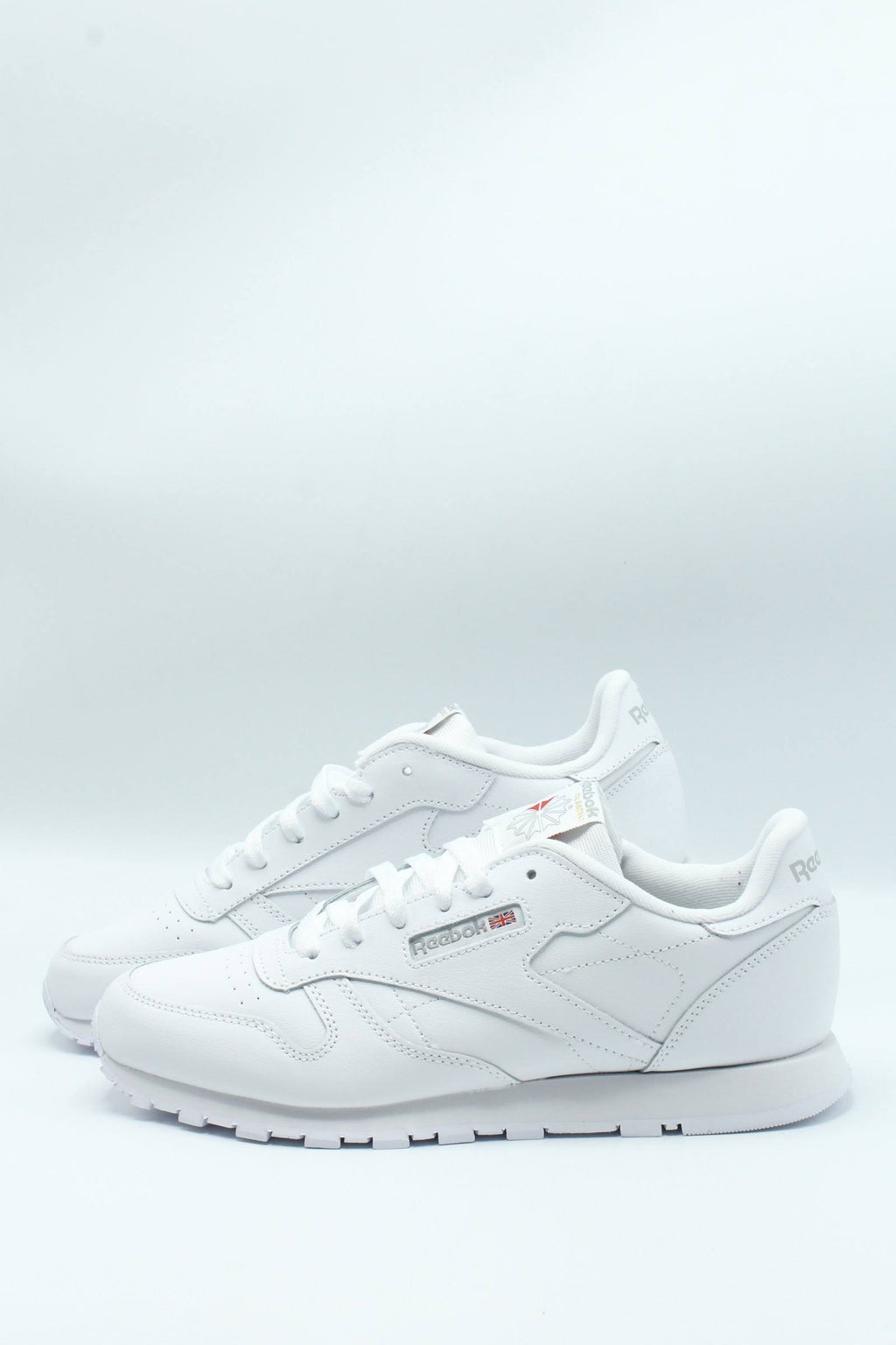White Leather Trainers S869