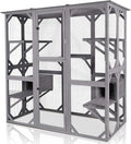 Large Outdoor Cat Enclosure with Door Platform R855