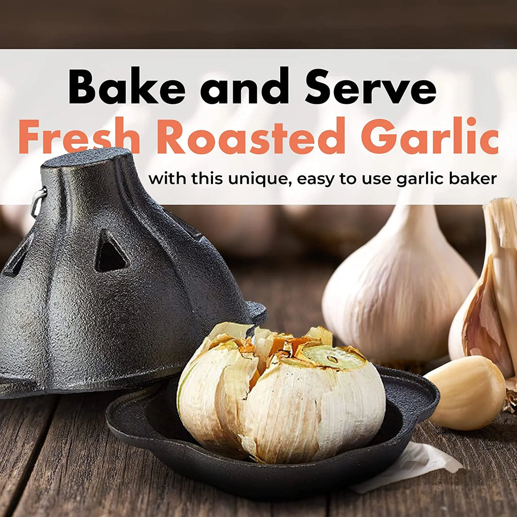 Pre-Seasoned Cast Iron Garlic Roaster R9179