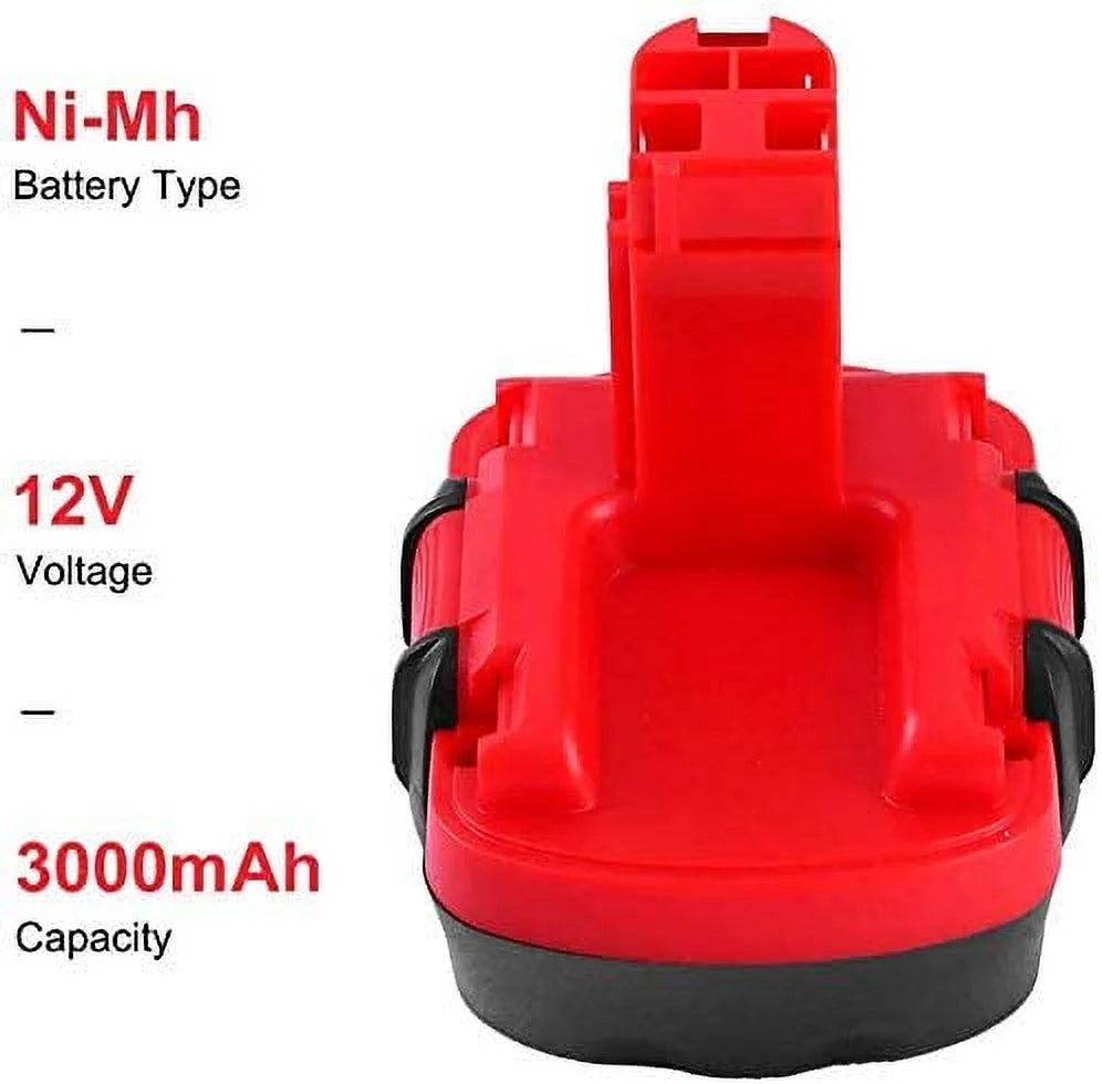 2 Pack 12V 3.0Ah Ni-MH Cordless Power Tool Battery J371833