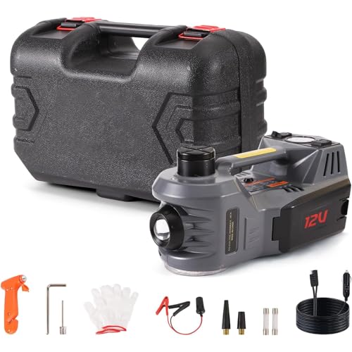 Electric Car Jack with Tire Inflator 12V Hydraulic Floor Jack K59828