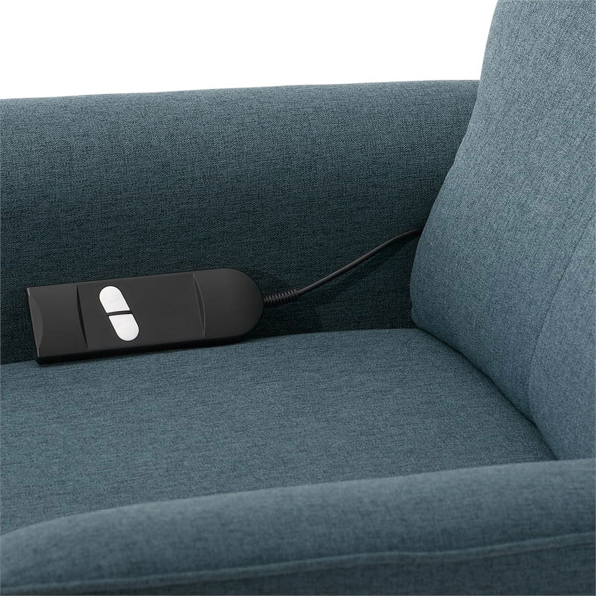 Blue Fabric Power Lift Recliner D809309