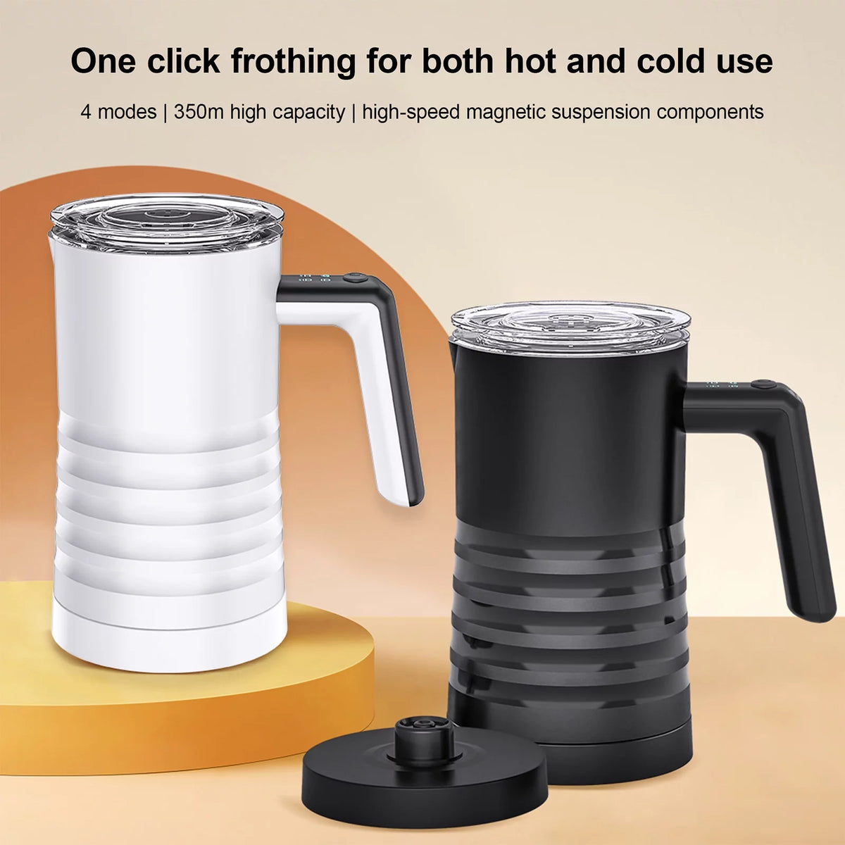 Electric Milk Frother and Steamer 4 in 1, 400W Non-Stick 580ml I182218