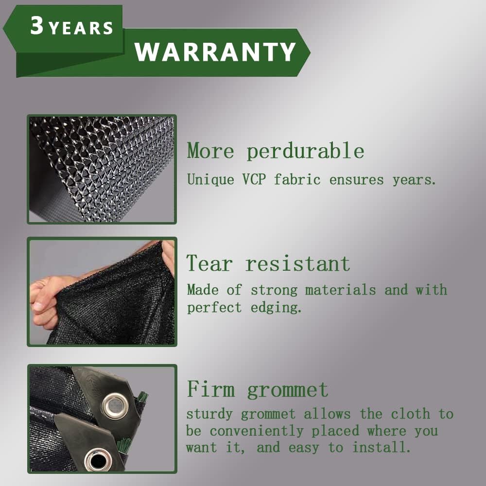 Black Mesh Awning Shade Screen 15' x 9' E378899