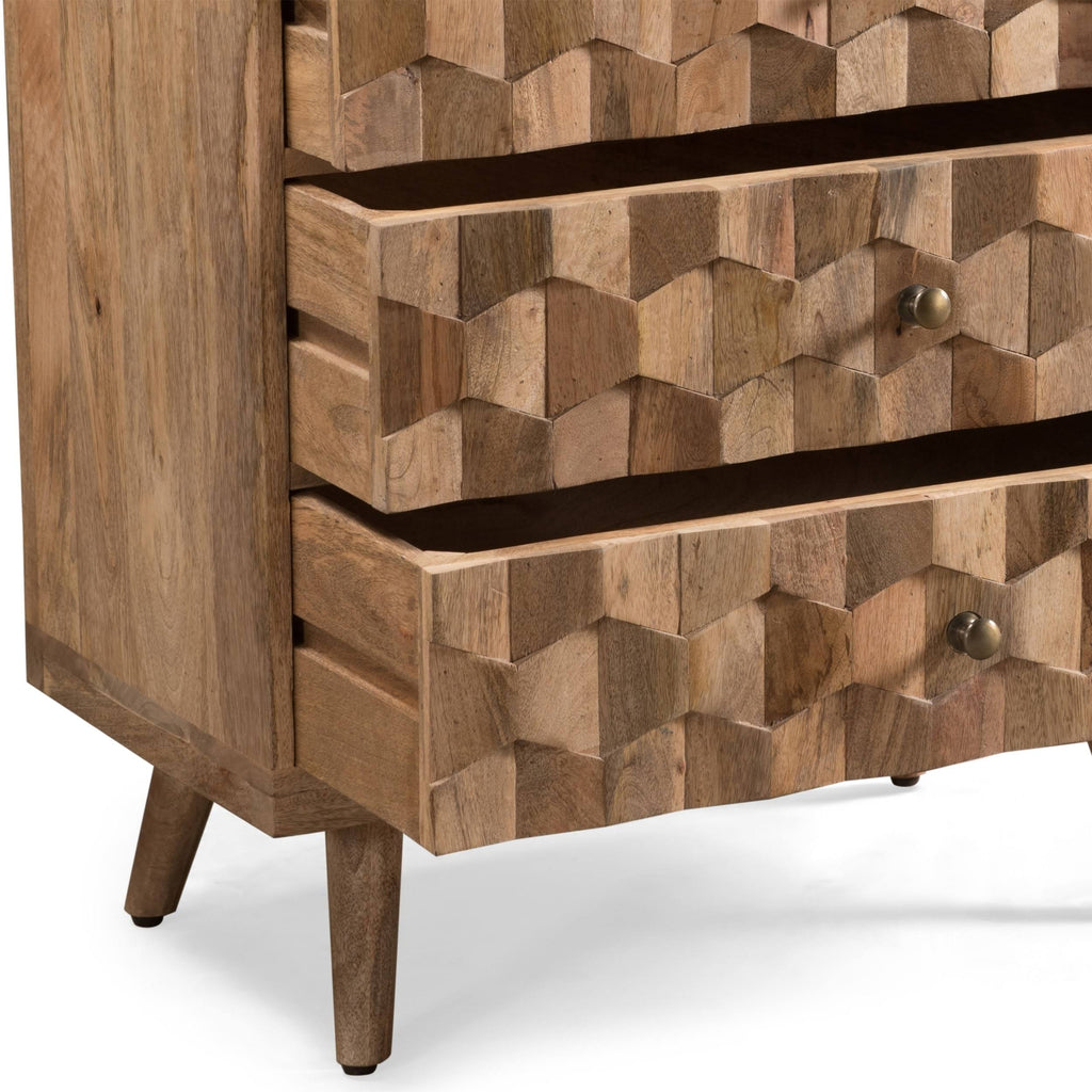 3 Drawer Chest Natural Q959