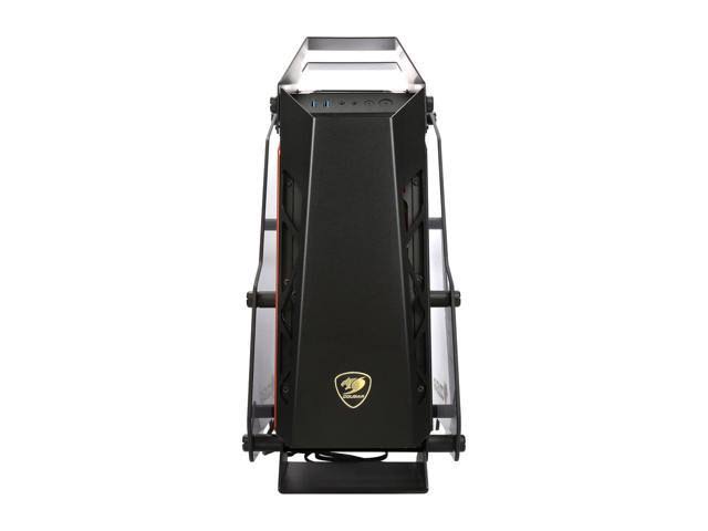 Aluminum ATX Mid Tower Tempered Glass Gaming Case with LED Fan F99007