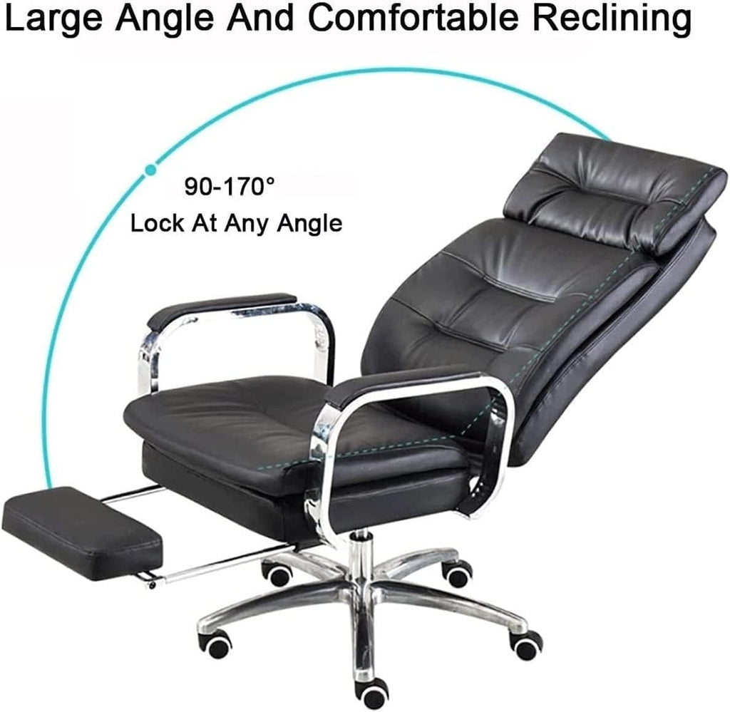 Ergonomic PU Leather High Back Swivel Chair with Footrest T541579