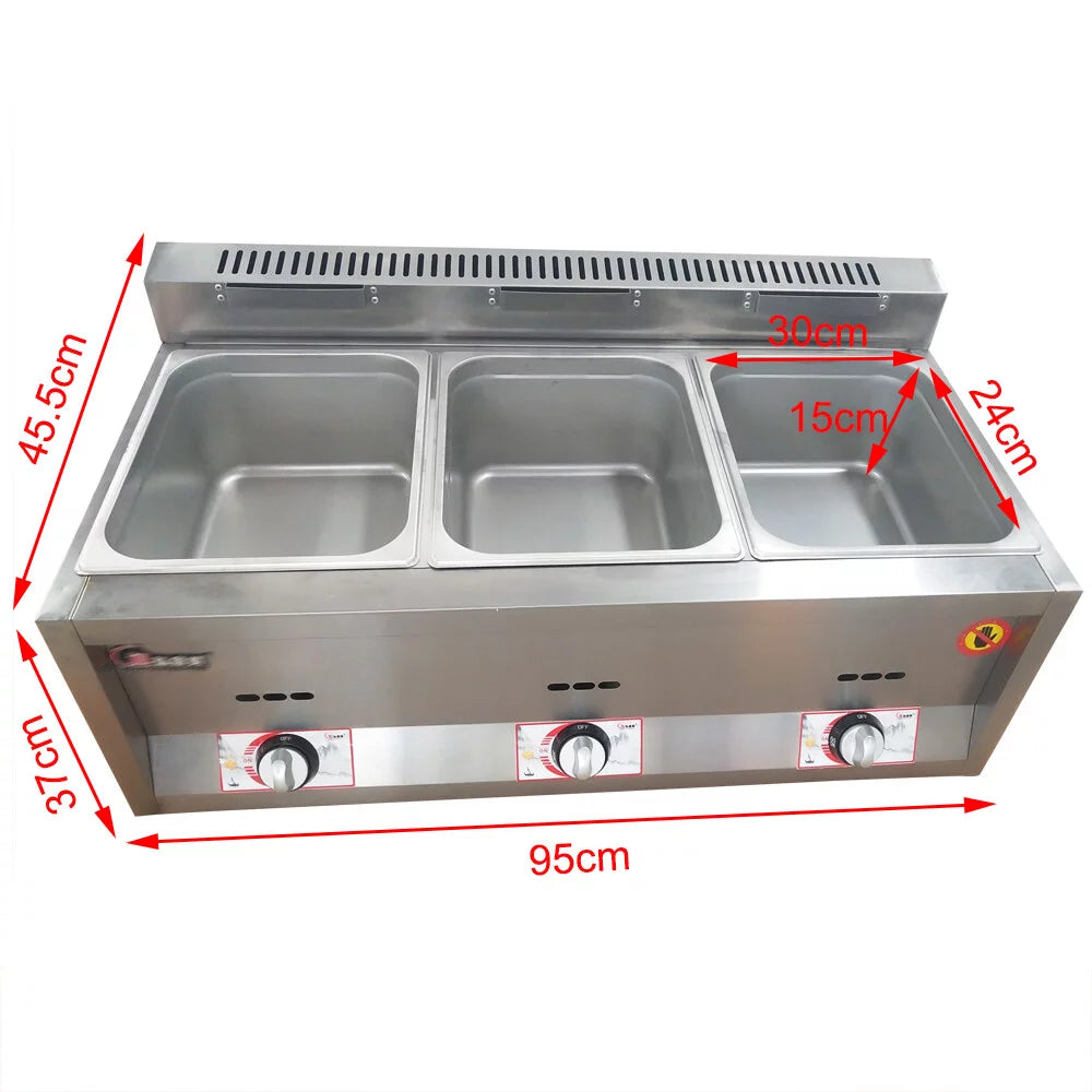 Commercial Propane Deep Fryer Countertop 18L Gas Fryer J362