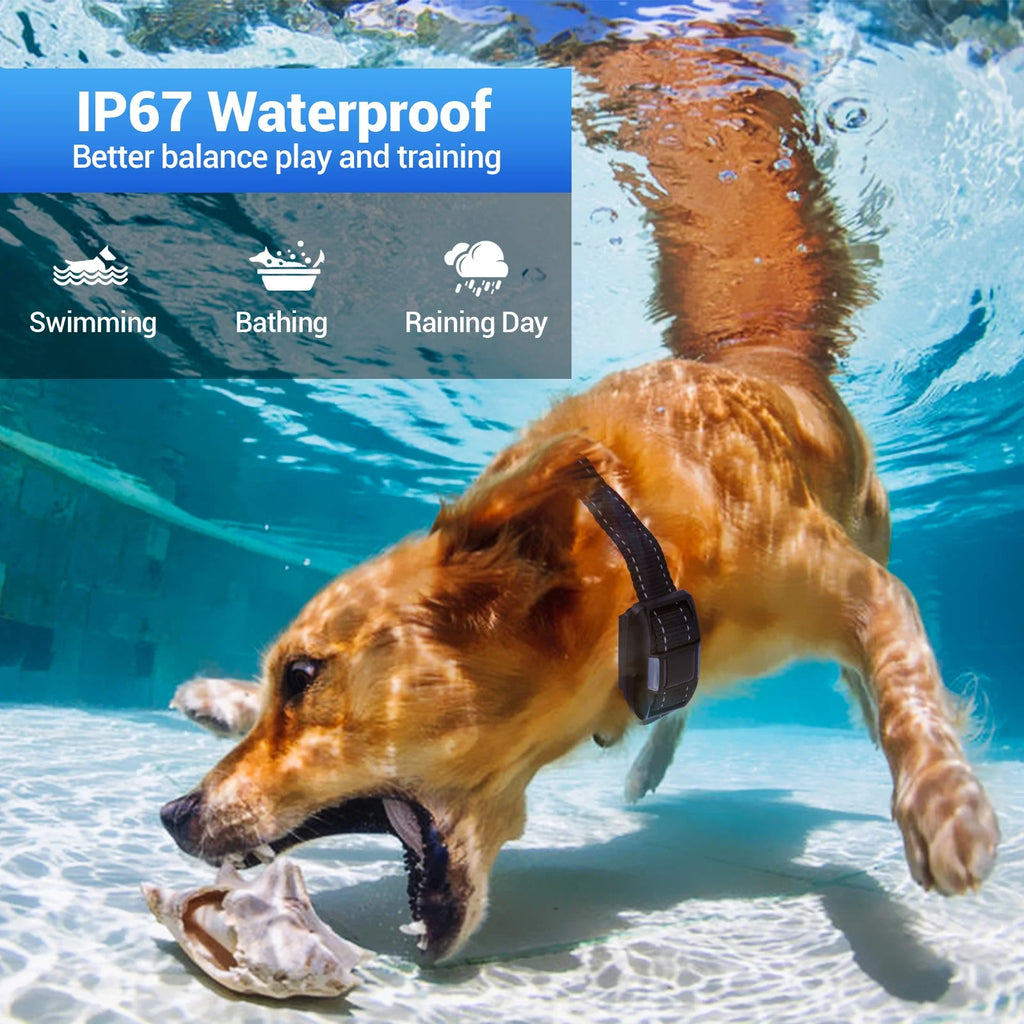 Rechargeable Waterproof Dog Training Collar with Remote A8993