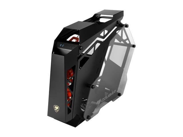 Aluminum ATX Mid Tower Tempered Glass Gaming Case with LED Fan F99007