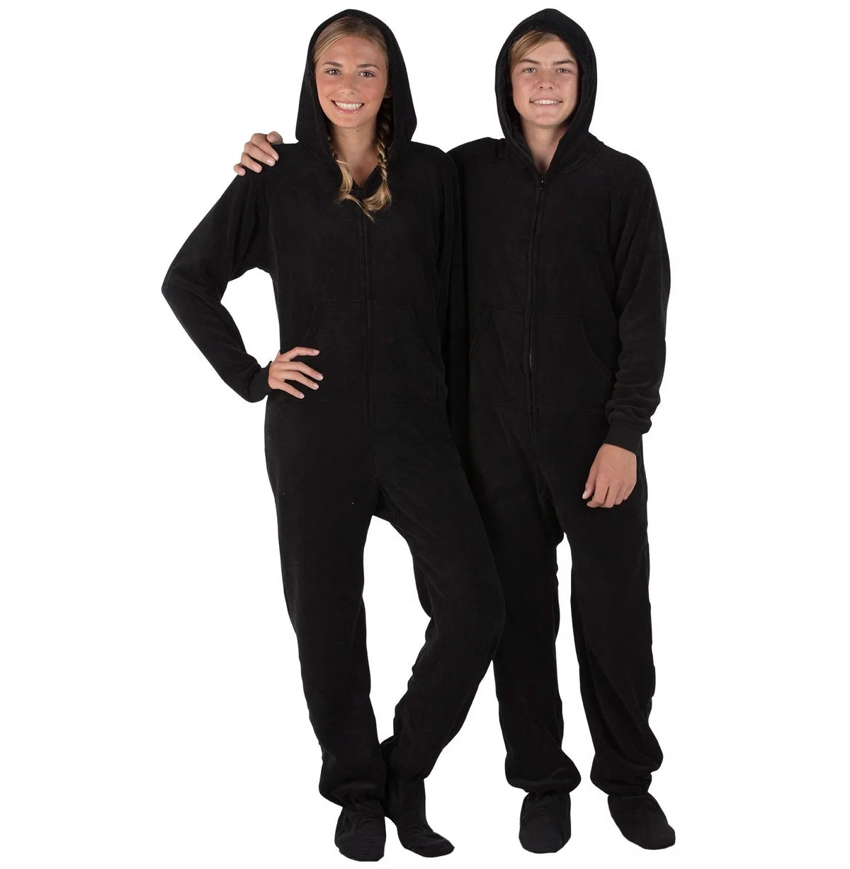 Footed Pajamas Hoodie One Pieces G5494