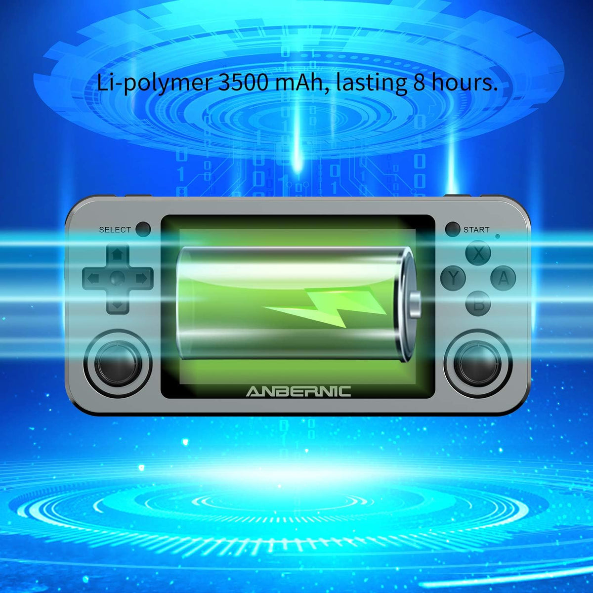 Handheld Game Console with 64G TF Card 3.5 inch IPS Screen F87362