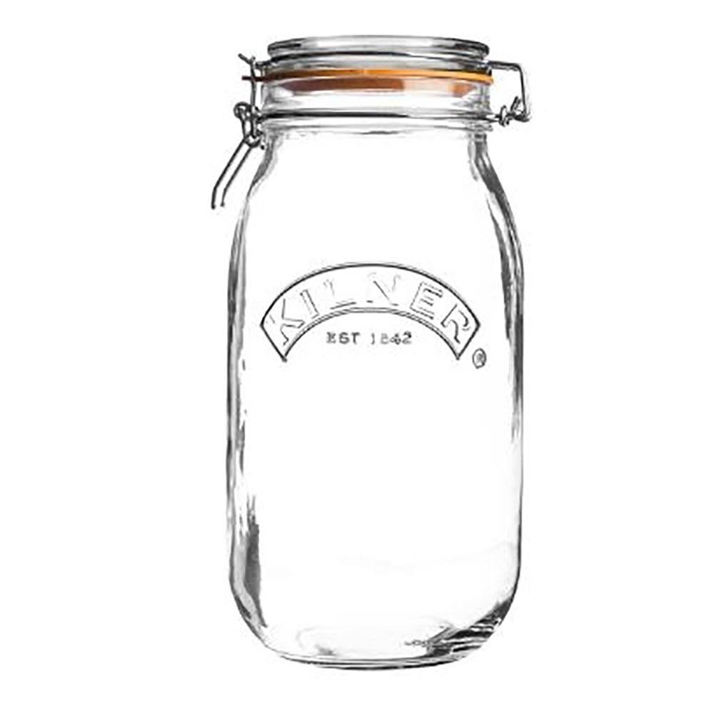 3L Round Swing Top Glass Jars 6-Pack Y5163