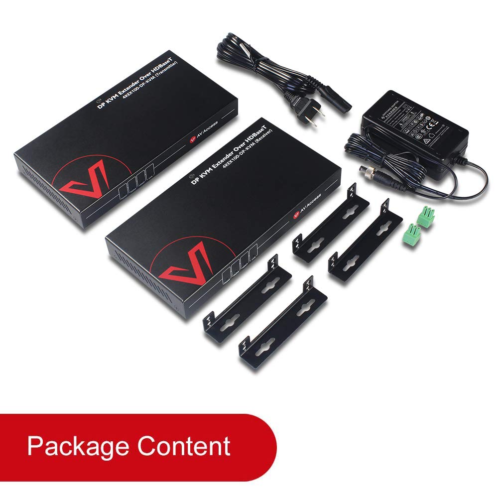 DisplayPort KVM Extender with 2 USB 2.0 Port B89285