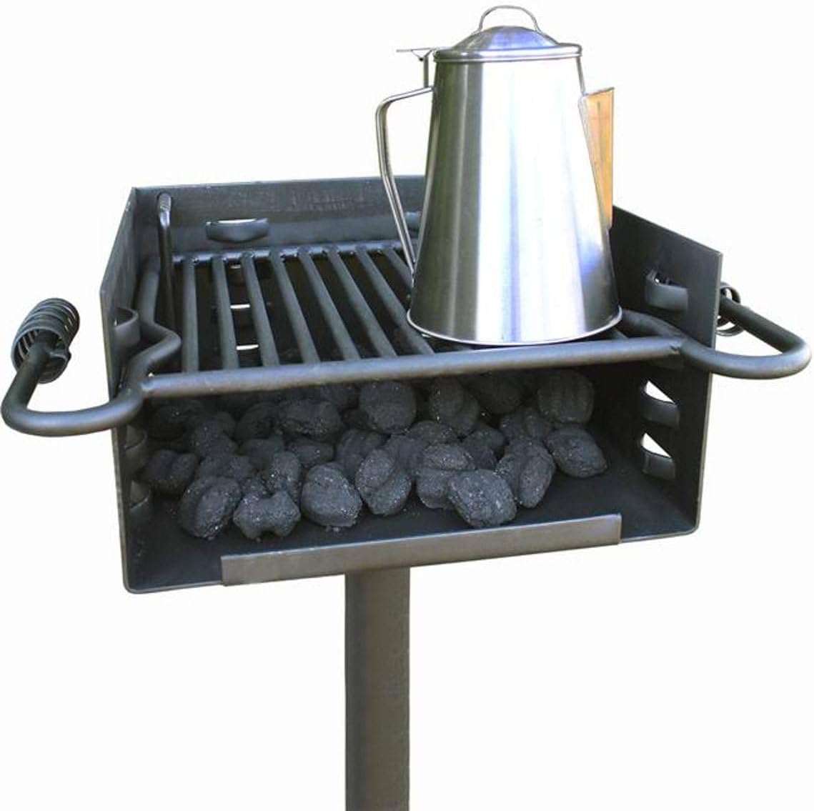 Single Post Park Style Charcoal Grill H530