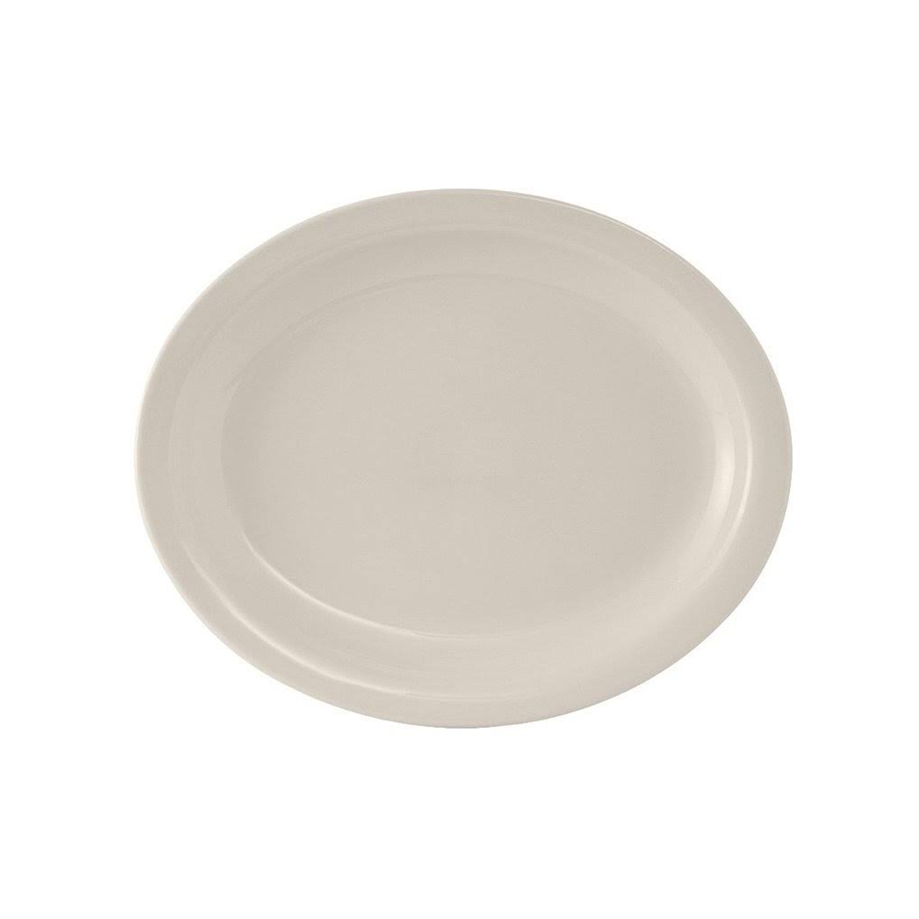 Eggshell Oval Platter Narrow Rim Case of 36 K601835