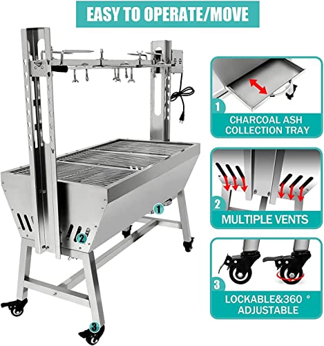 Stainless Steel Rotisserie Grill I525