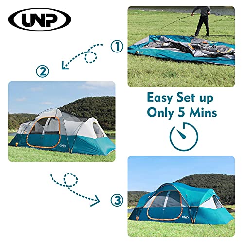 10-Person Double Layer Waterproof Camping Tent A983