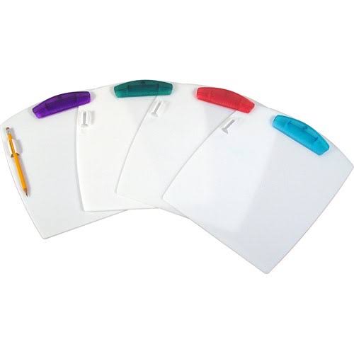 Hard Poly Clipboard Legal Assorted Colors Case of 12 U60373